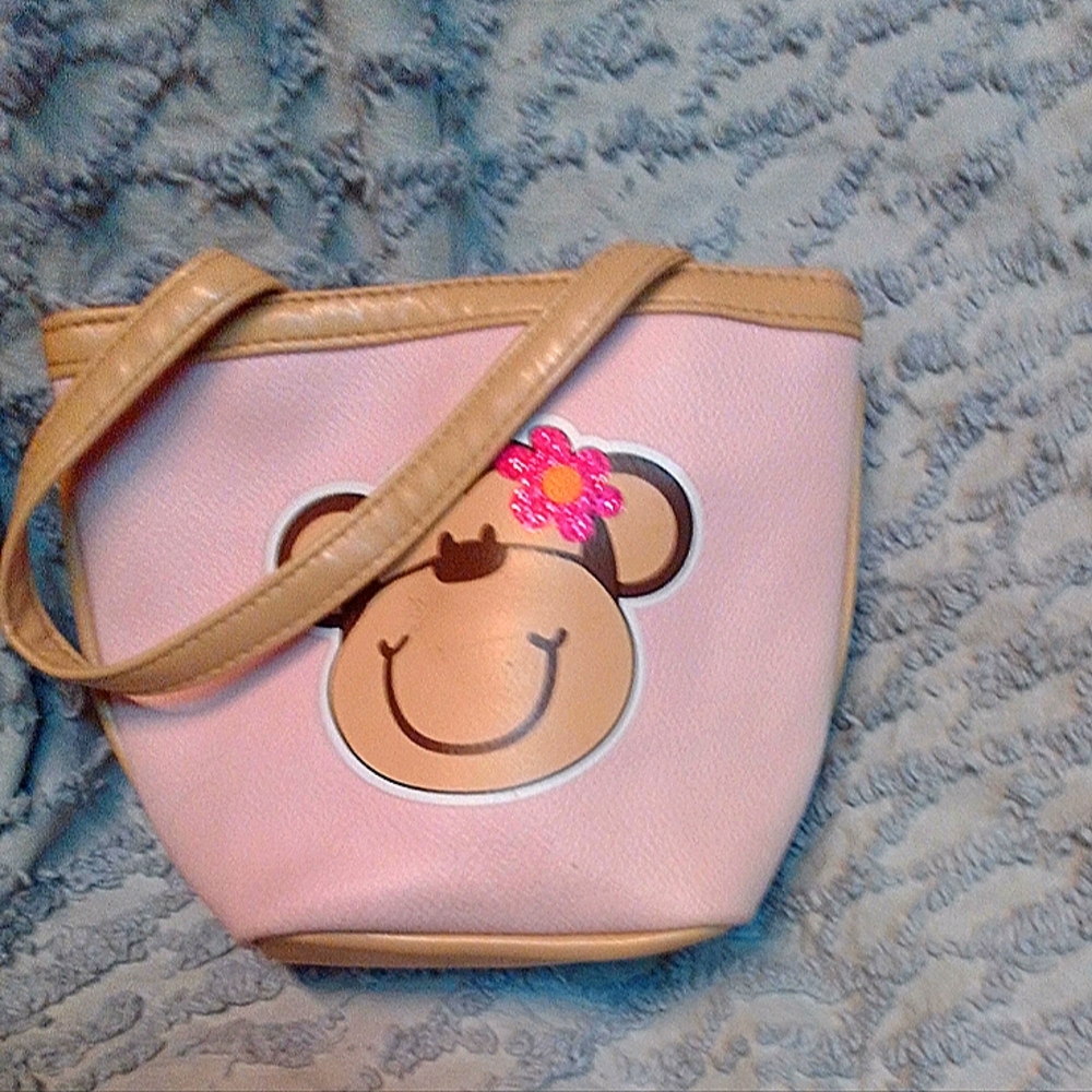 Children's monkey logo purse